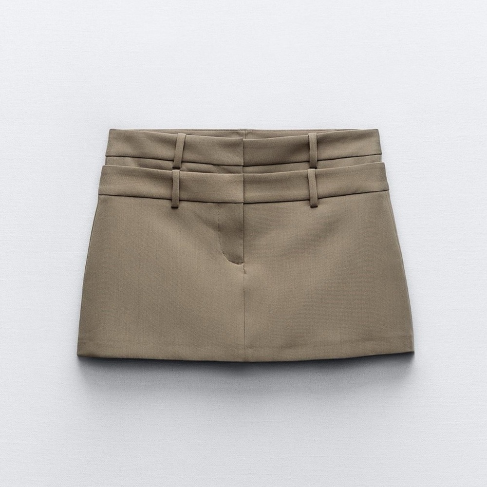 Zara double waistband skirt